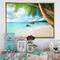 Designart - Praslin Island Seychelles Beach - Seashore Photo Framed Canvas Print